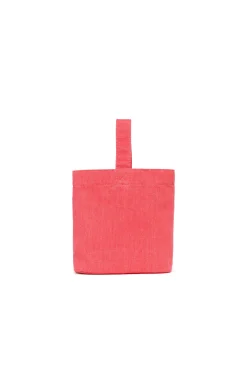 Bags And Backpacks | Oval D By Diesel>DIESEL Oval D logo canvas bucket bag strawberry pink