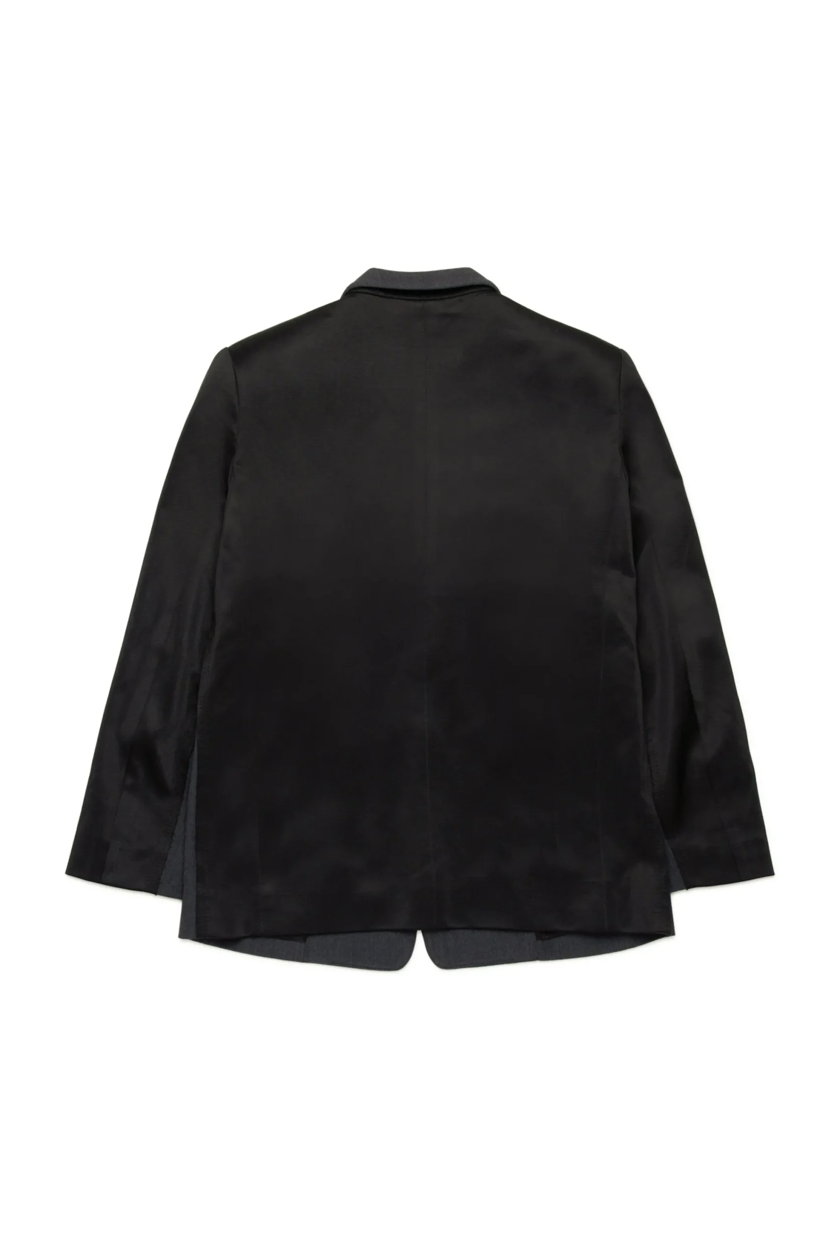 Party Looks | Party Looks>DIESEL Oval D logo double-fabric blazer jacket dark grey