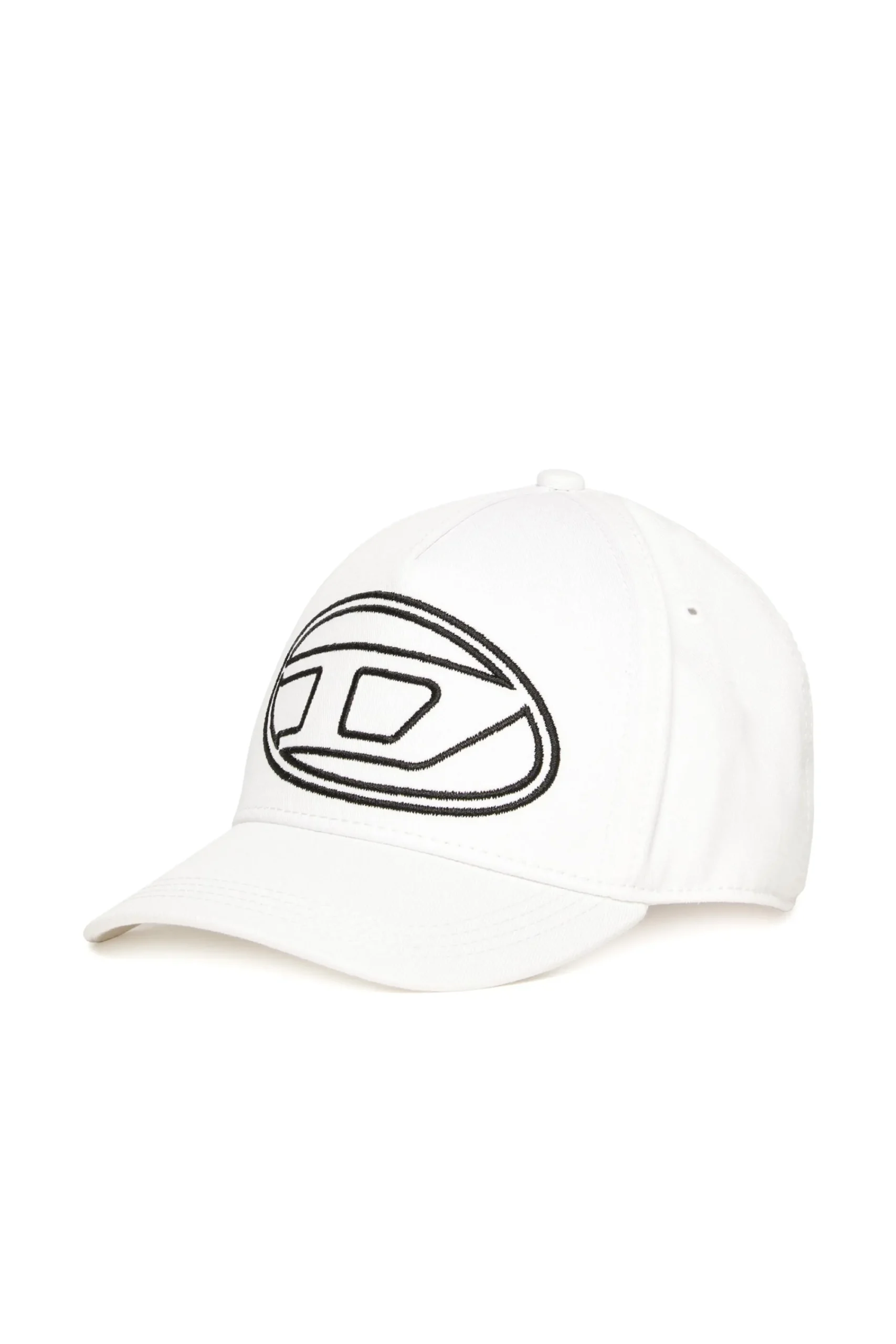Oval D By Diesel | Oval D By Diesel>DIESEL Oval D logo gabardine baseball cap white