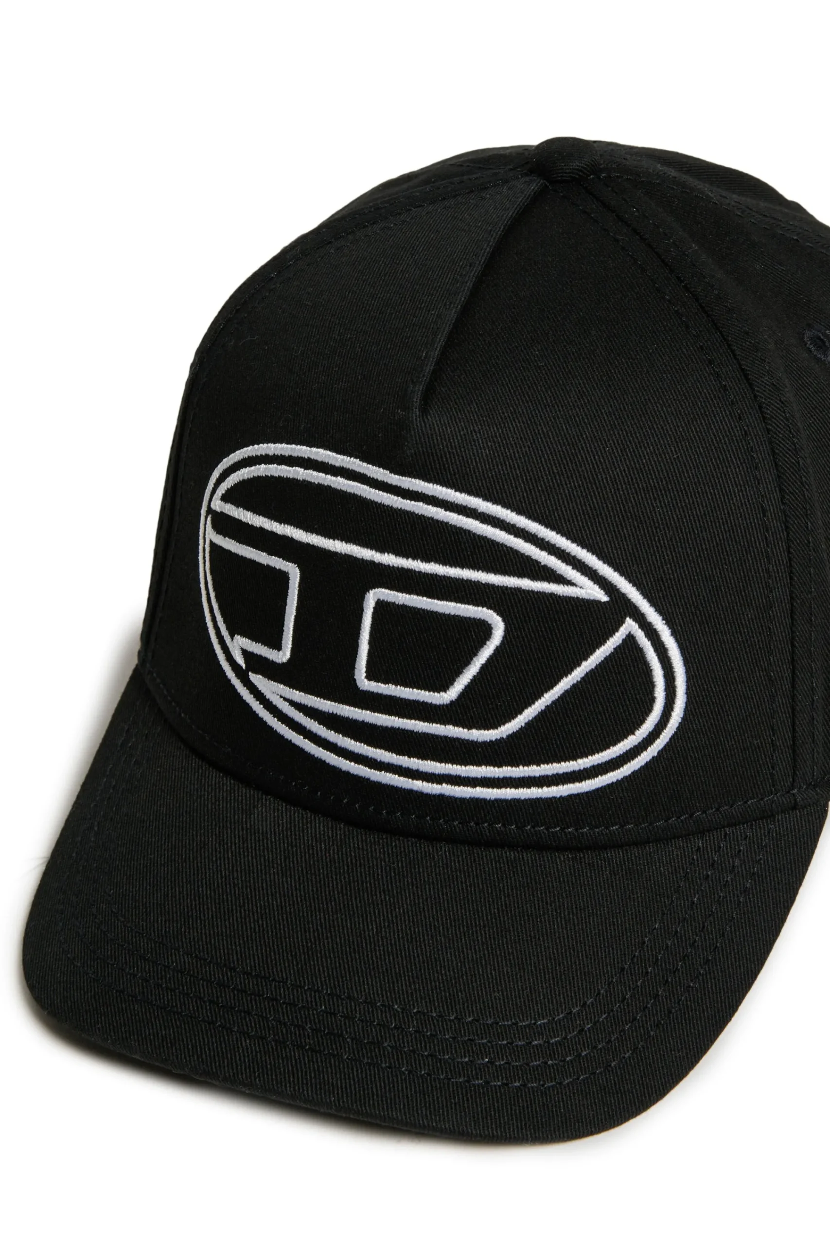 Oval D By Diesel | Oval D By Diesel>DIESEL Oval D logo gabardine baseball cap black