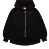 Sweatshirts | Oval D By Diesel>DIESEL Oversize sweatshirt branded Oval D logo black