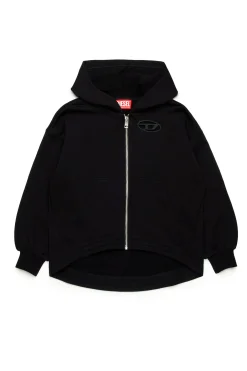 Sweatshirts | Oval D By Diesel>DIESEL Oversize sweatshirt branded Oval D logo black