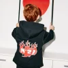 Logomania | Logomania>N°21 Oversize sweatshirt with Flames graphics black