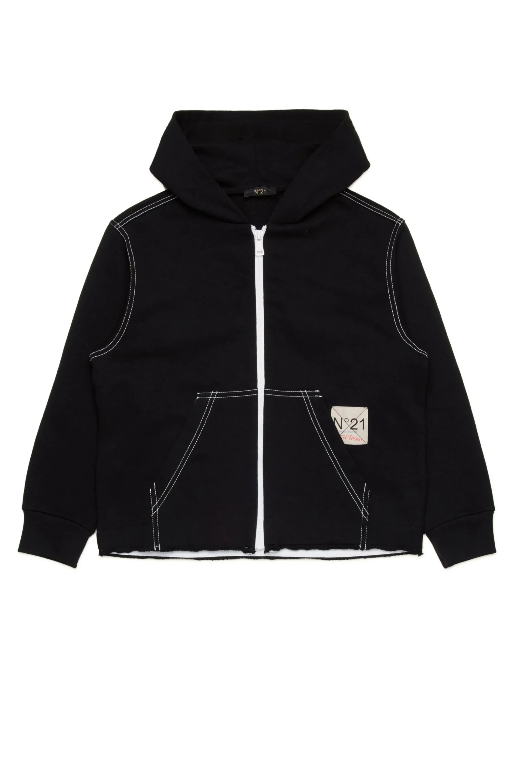 Logomania | Logomania>N°21 Oversize sweatshirt with Flames graphics black