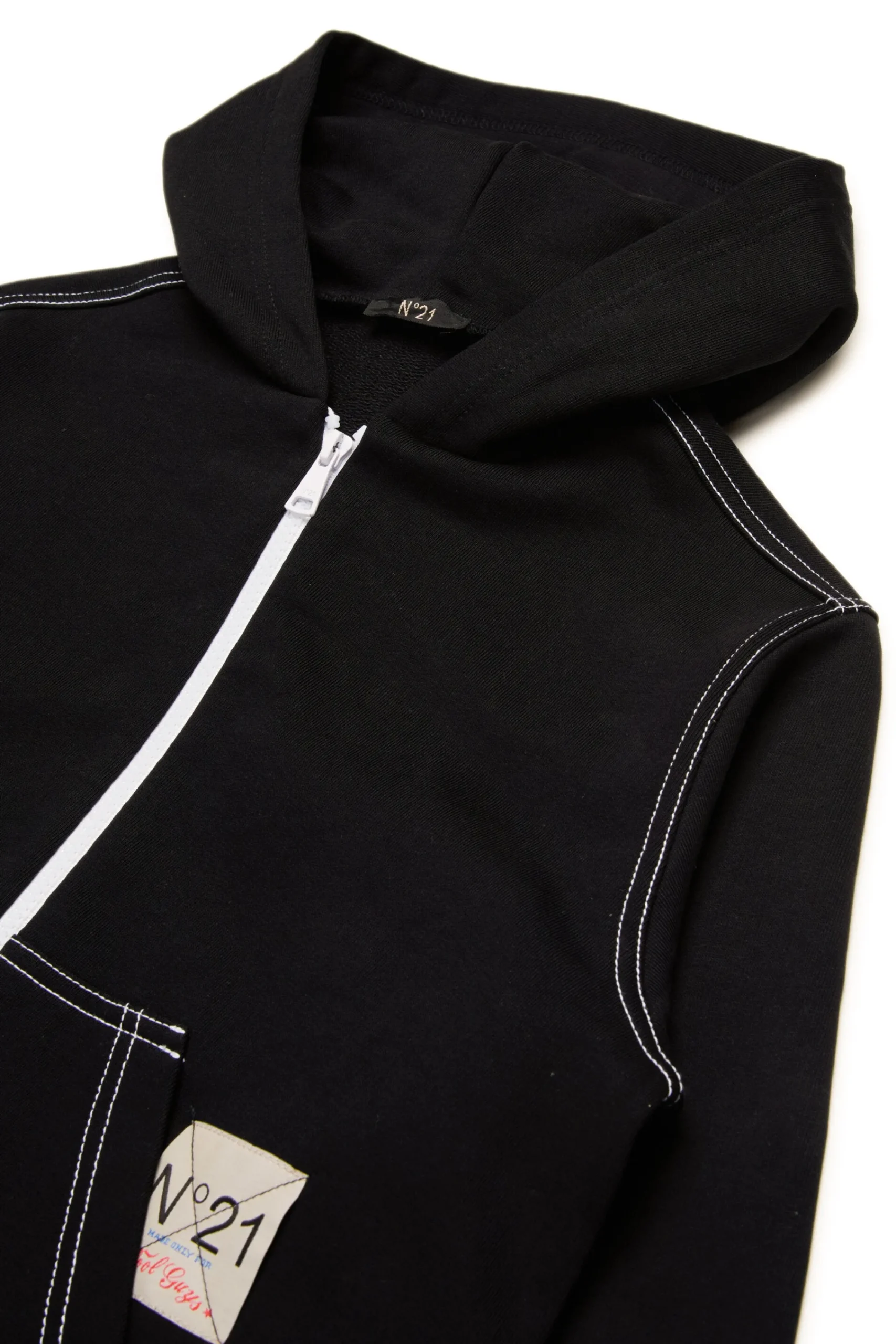 Logomania | Logomania>N°21 Oversize sweatshirt with Flames graphics black
