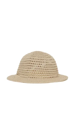 Hats And Caps>MAX&Co. Perforated fisherman hat beige