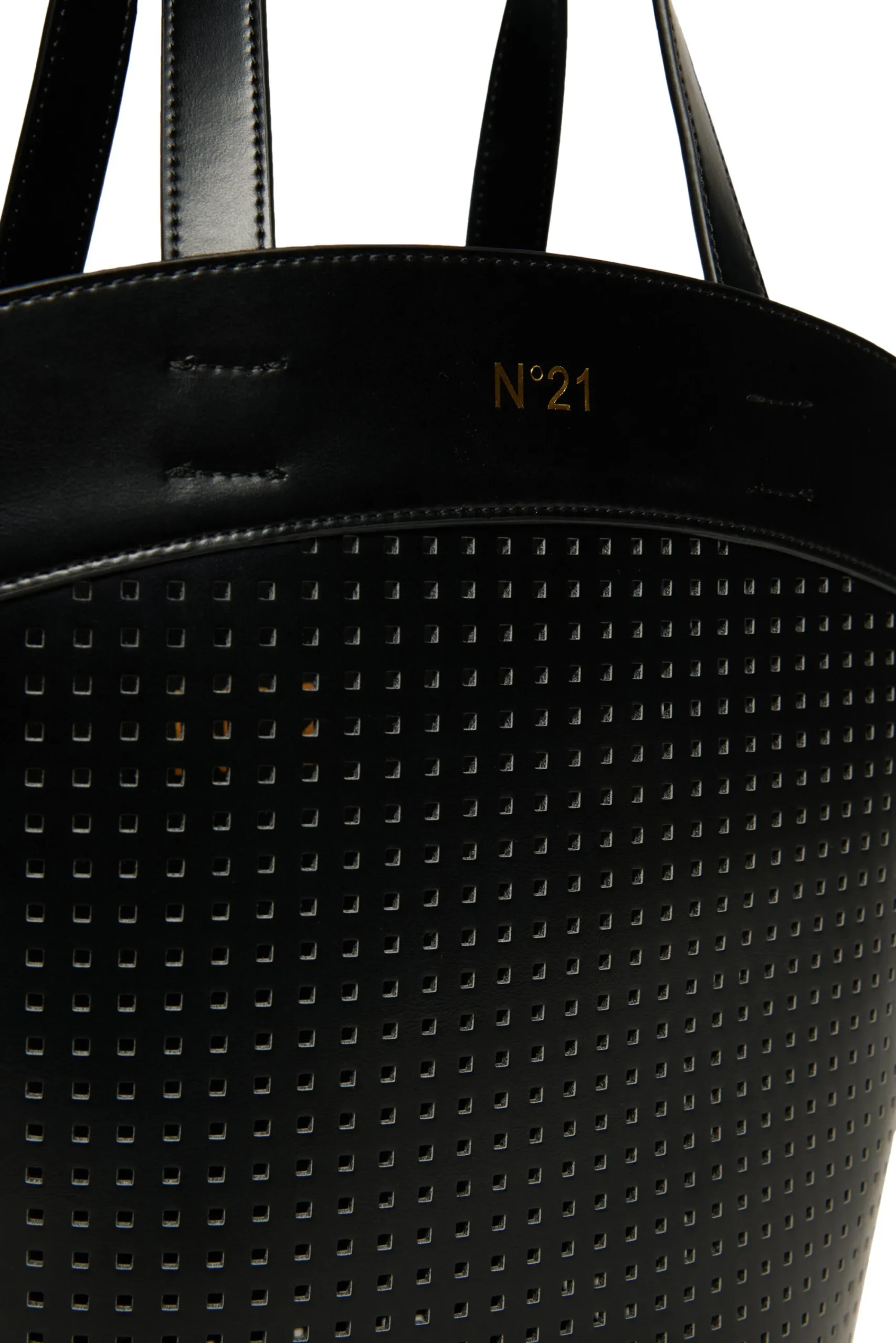 Bags And Backpacks>N°21 Perforated shopper bag black