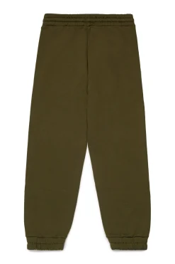 Pants | Activewear>N°21 Pink fleece trousers with logo military green