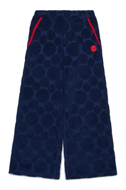 Pants | Activewear>MAX&Co. Polka Dots allover wide terry pants bluette