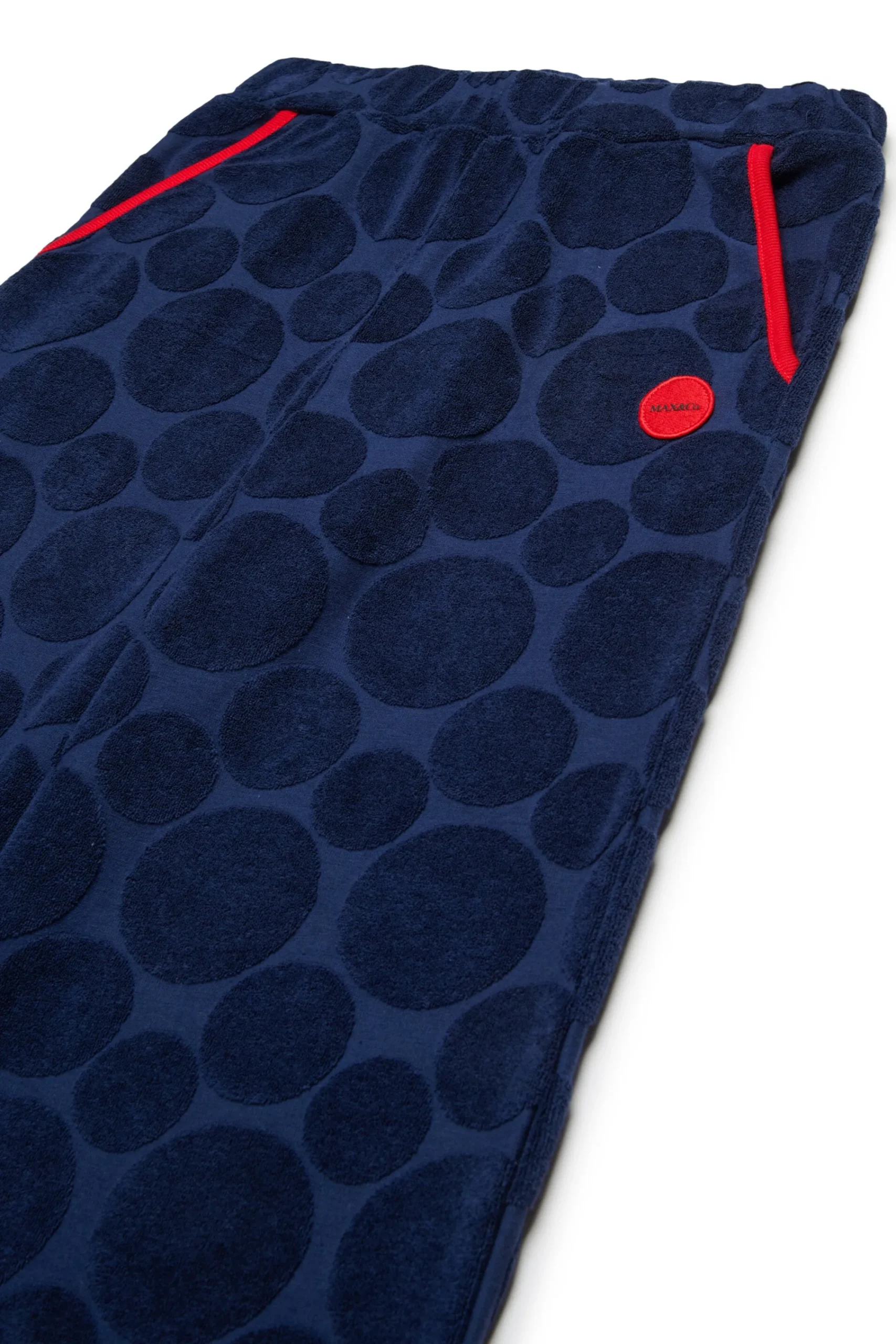 Pants | Activewear>MAX&Co. Polka Dots allover wide terry pants bluette