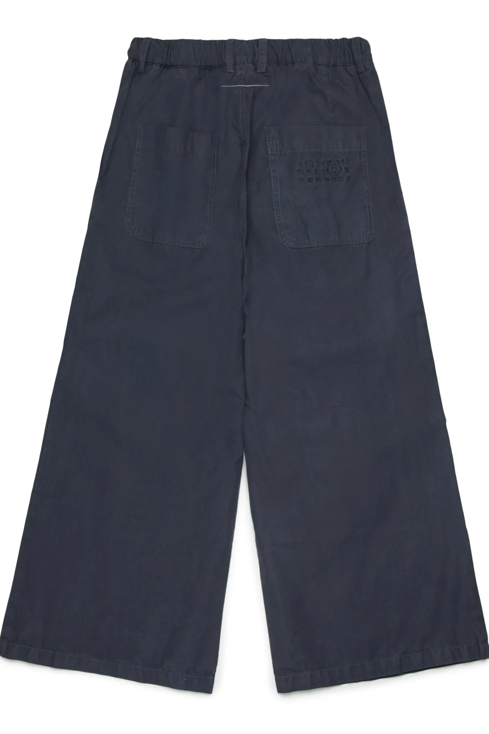 Pants | Pants>MM6 MAISON MARGIELA Poplin pants with Numeric logo grey