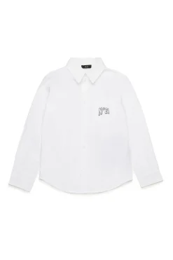 Party Looks | Party Looks>N°21 Poplin shirt with graphics white