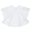 Shirts | Party Looks>MM6 MAISON MARGIELA Poplin shirt with ruffles white