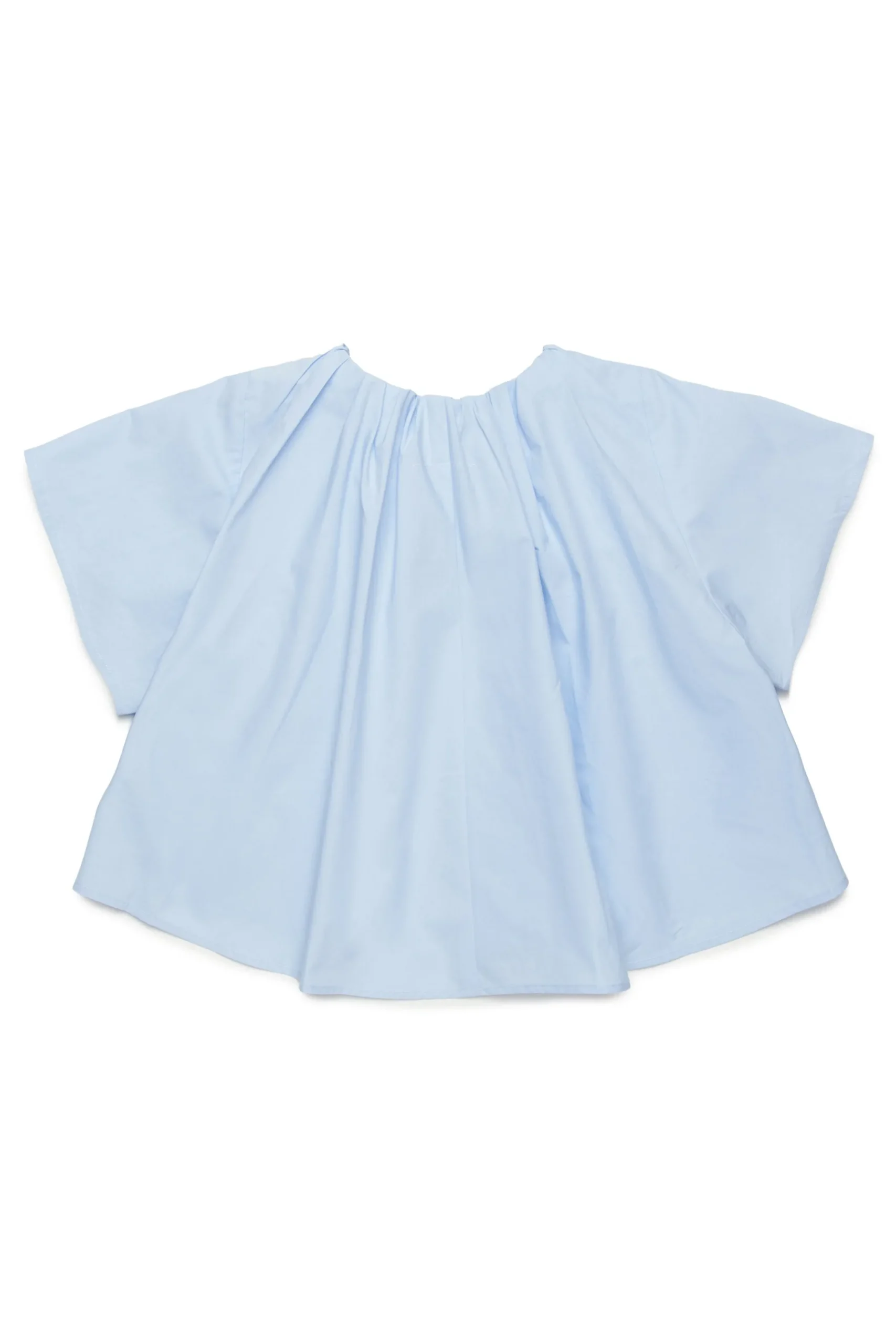 Shirts | Party Looks>MM6 MAISON MARGIELA Poplin shirt with ruffles light bluette