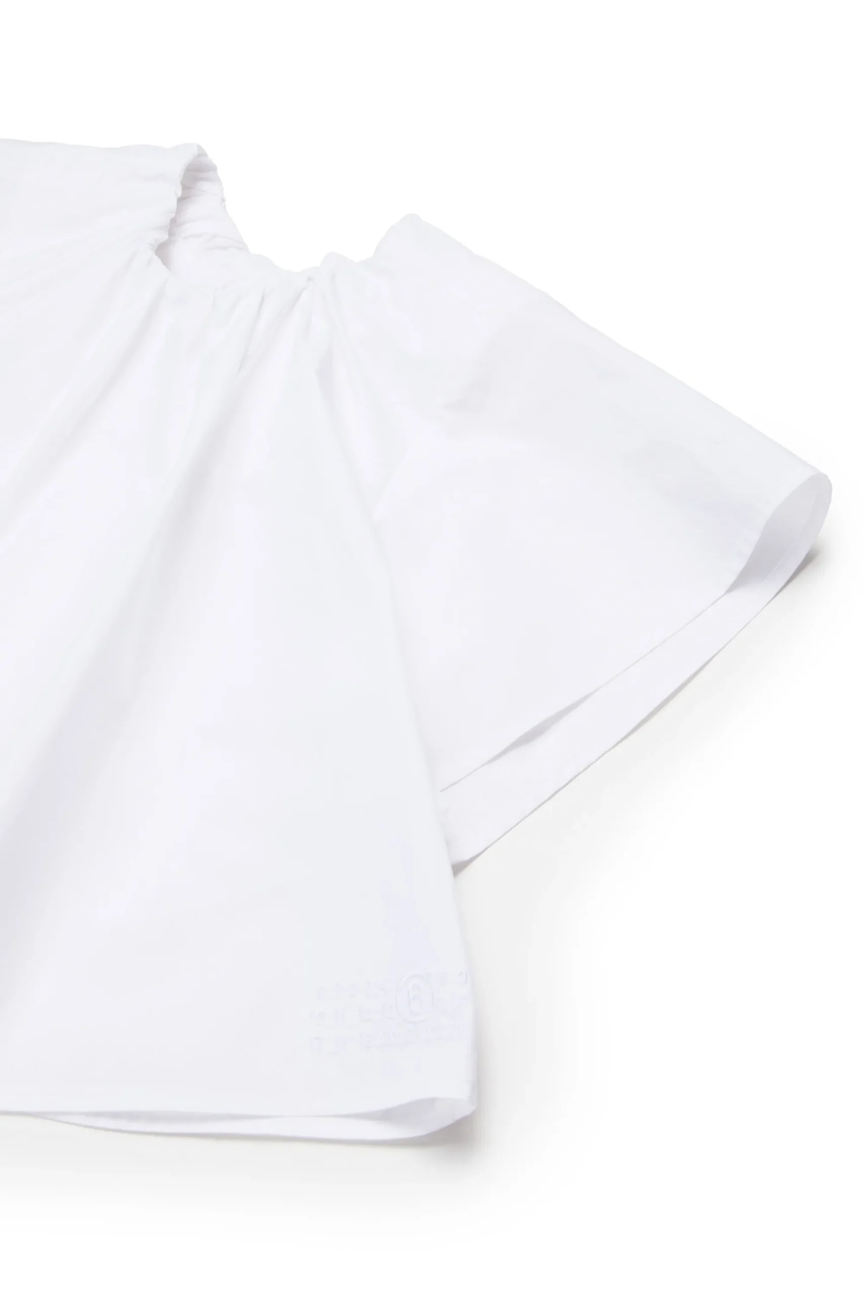 Shirts | Party Looks>MM6 MAISON MARGIELA Poplin shirt with ruffles white