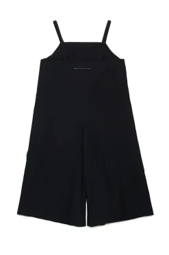 Jumpsuits | Tracksuits>MM6 MAISON MARGIELA Poplin short jumpsuit with shoulder straps black