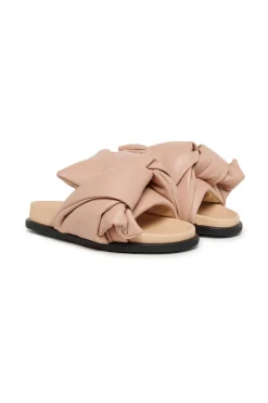 Slippers And Sandals | Slippers And Sandals>N°21 Puffy knotted fussbett sandals nude