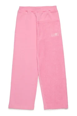 Pants | Pants>MM6 MAISON MARGIELA Re-cut fleece pants light pink
