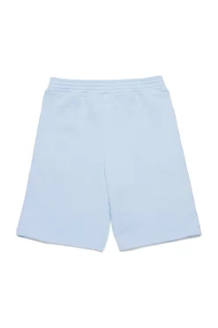 Shorts | Shorts>MM6 MAISON MARGIELA Re-cut fleece shorts light bluette