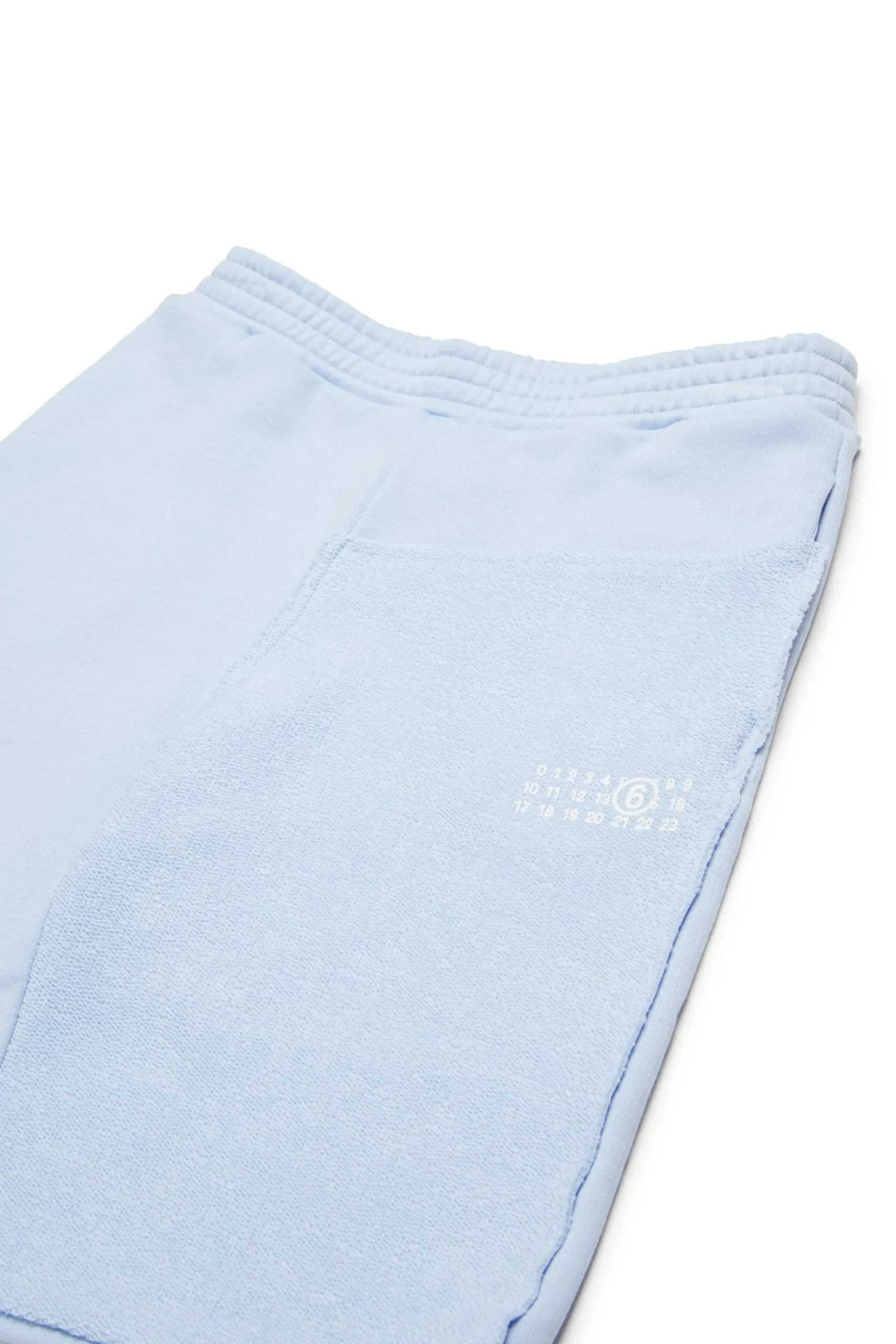 Shorts | Shorts>MM6 MAISON MARGIELA Re-cut fleece shorts light bluette