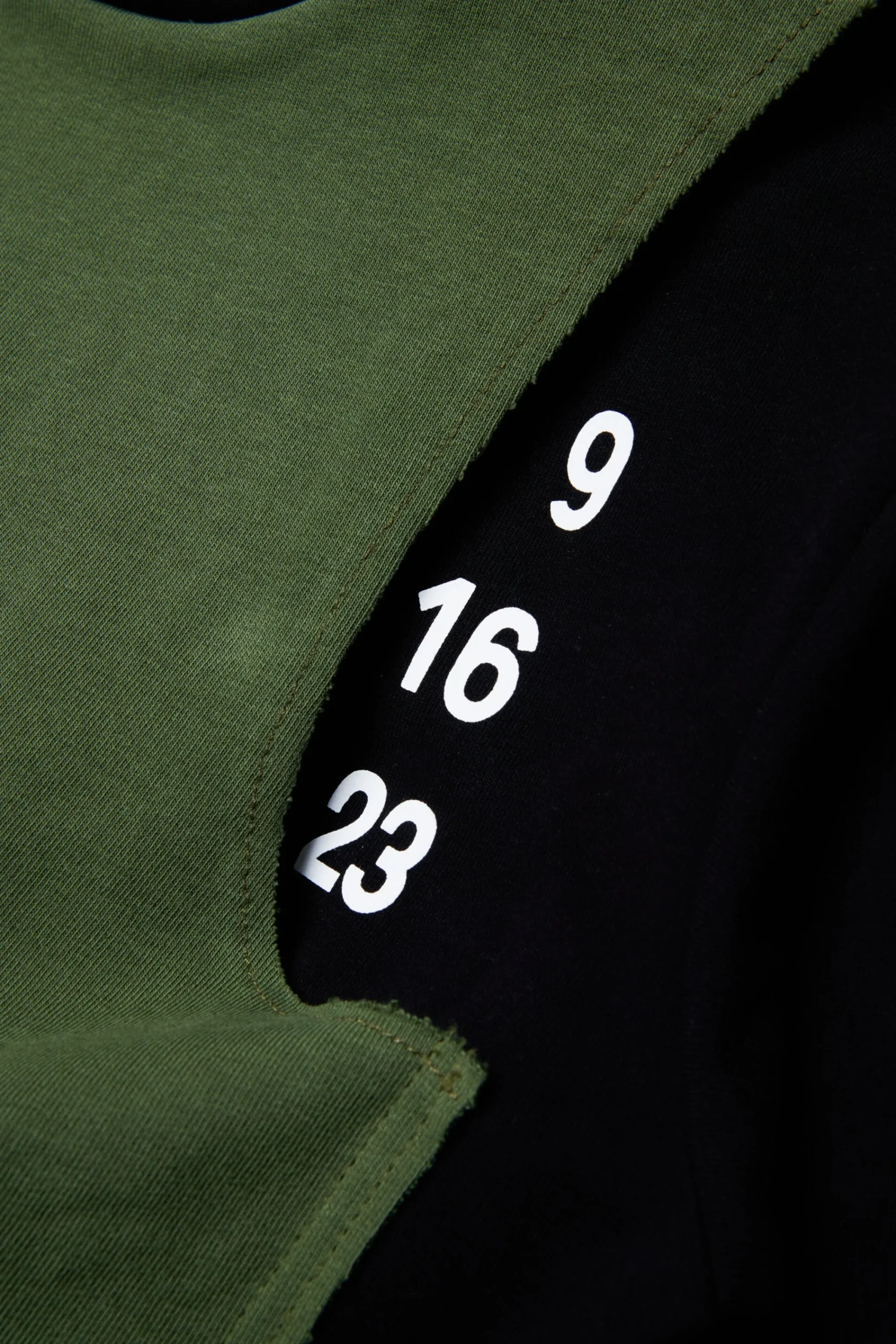 Sweatshirts | Sweatshirts>MM6 MAISON MARGIELA Re-cut sweatshirt with hidden Numeric logo black