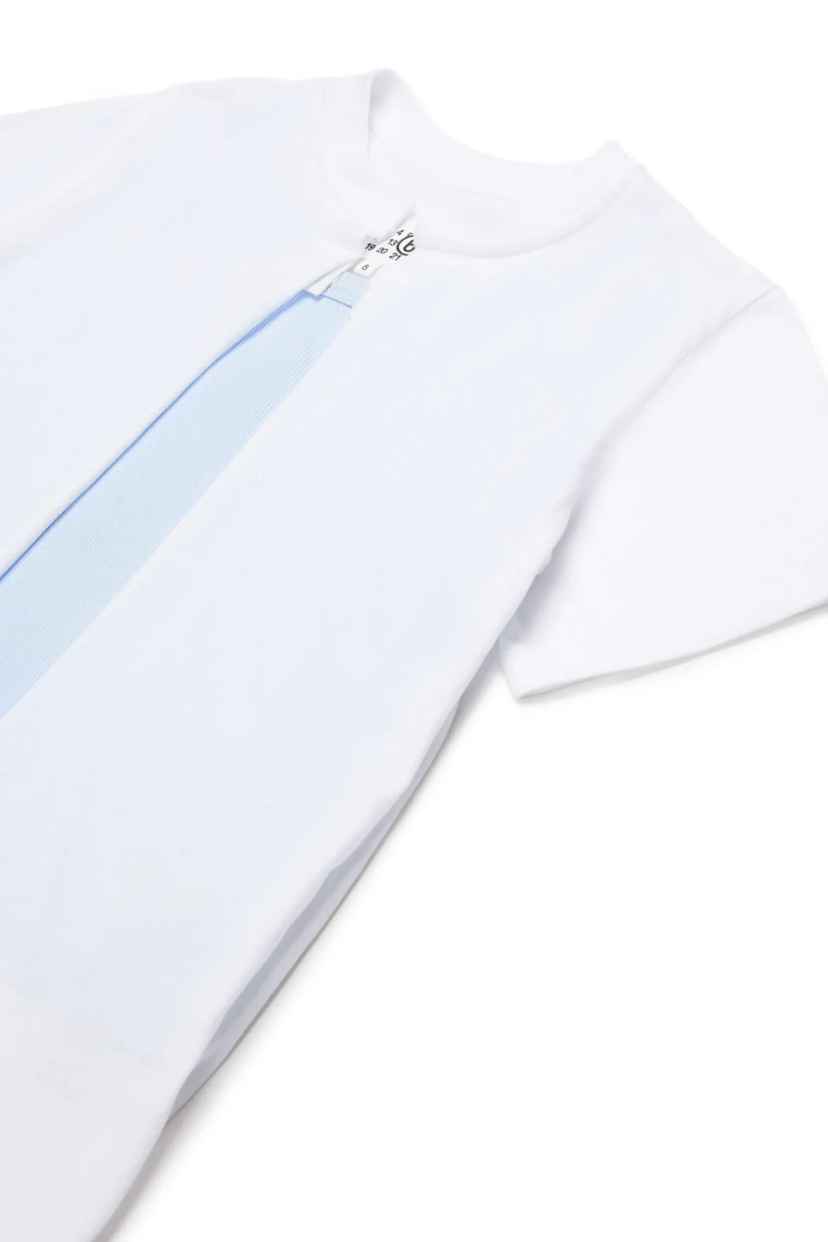 T-Shirts | T-Shirts>MM6 MAISON MARGIELA Re-cut T-shirt with raw cut details royal blue
