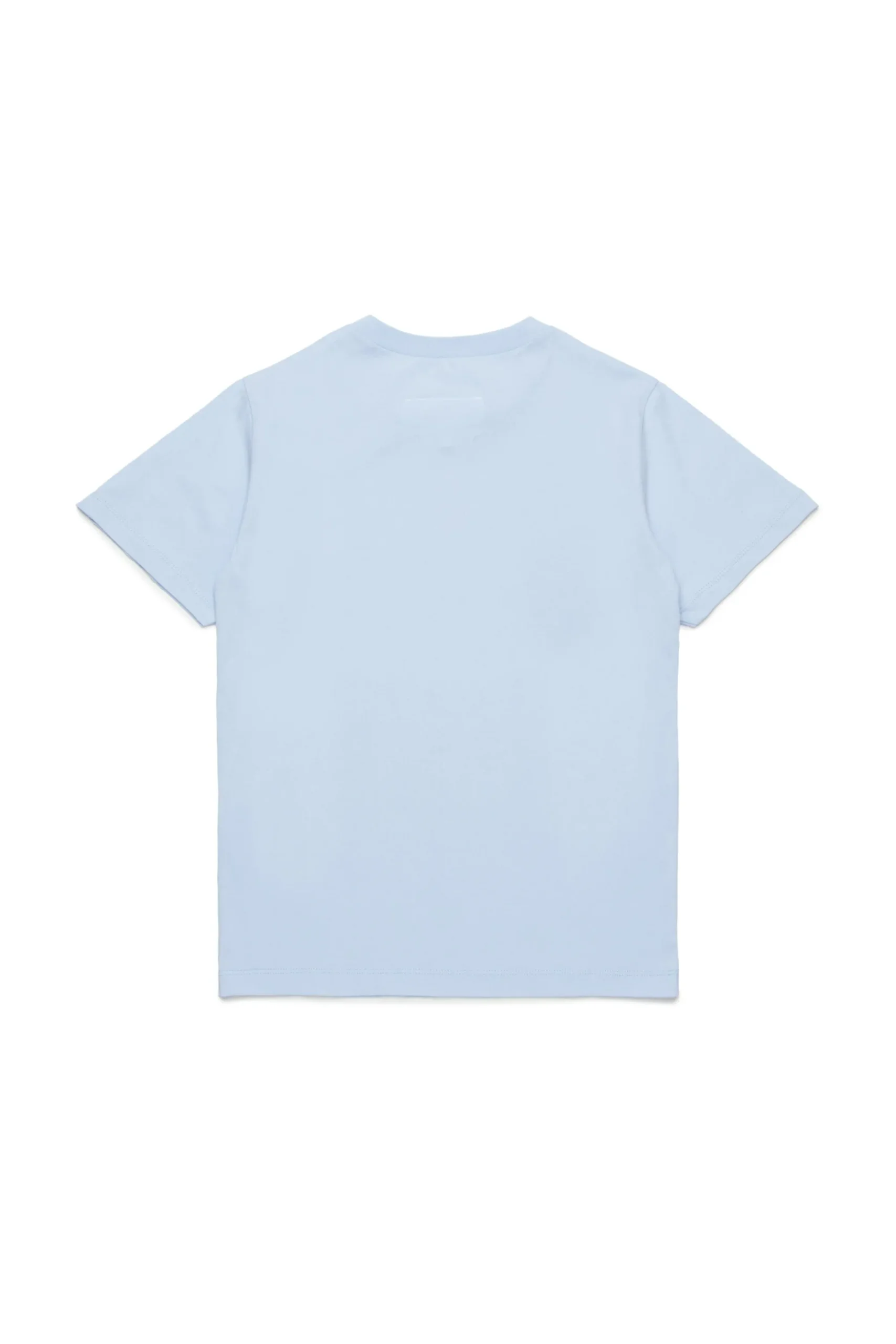 T-Shirts | Logomania>MM6 MAISON MARGIELA Re-cut T-shirt with Stamp Numbers light bluette