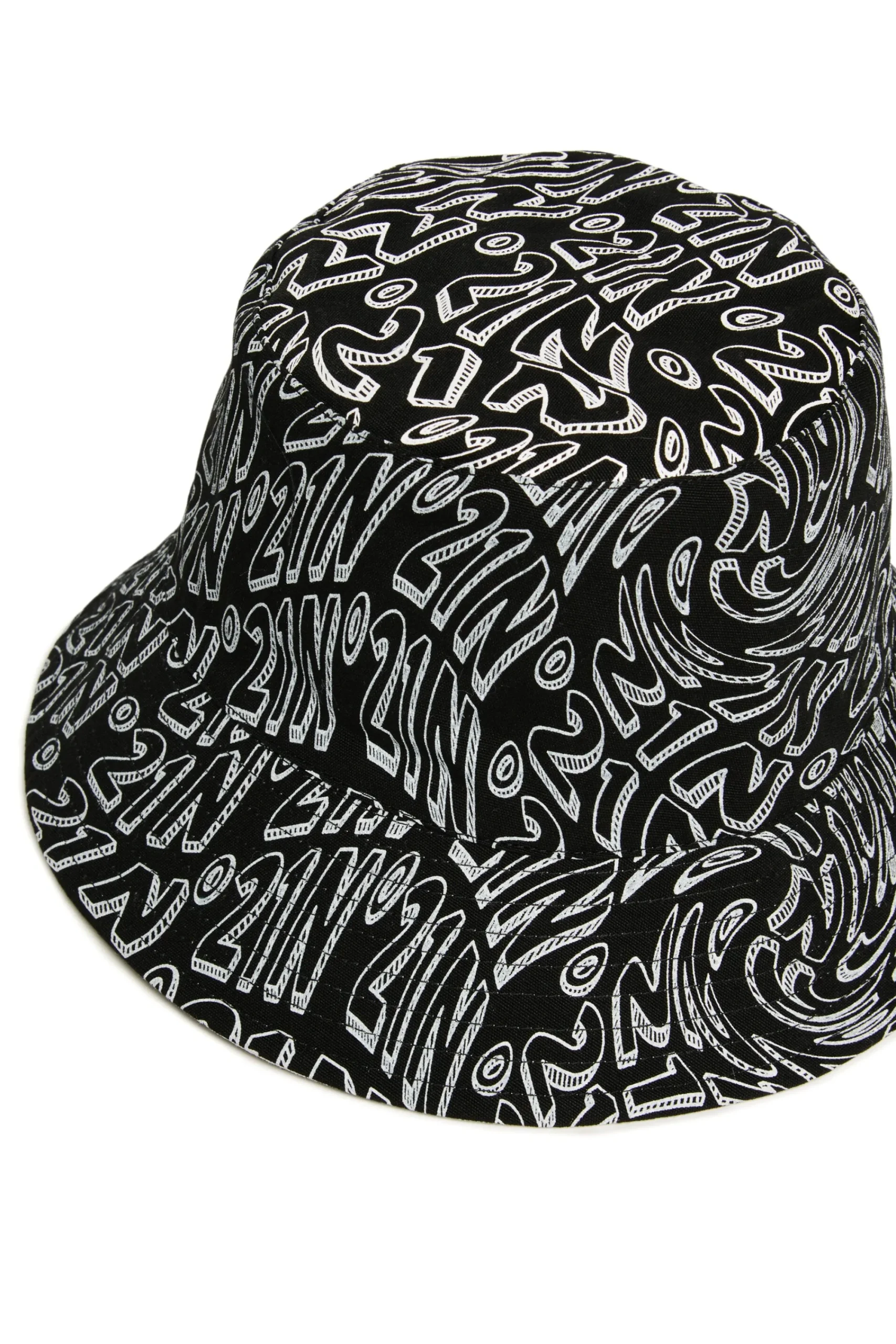 Logomania | Logomania>N°21 Reversible gabardine fisherman hat black