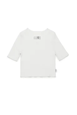 Knitwear | Knitwear>MM6 MAISON MARGIELA Ribbed knit tops off white