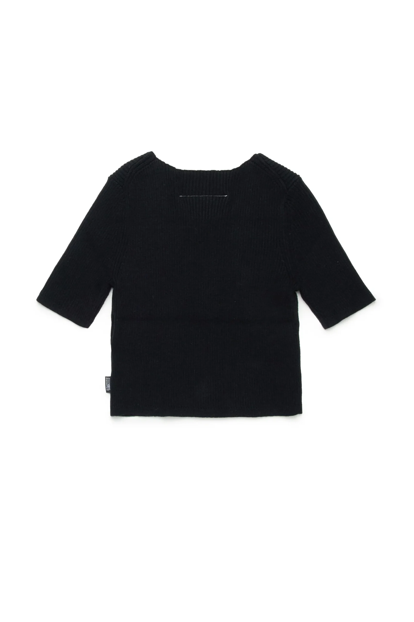 Knitwear | Knitwear>MM6 MAISON MARGIELA Ribbed knit tops black