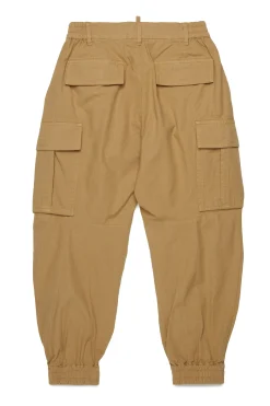 Pants>DSQUARED2 Ripstop cotton cargo pants cornstalk