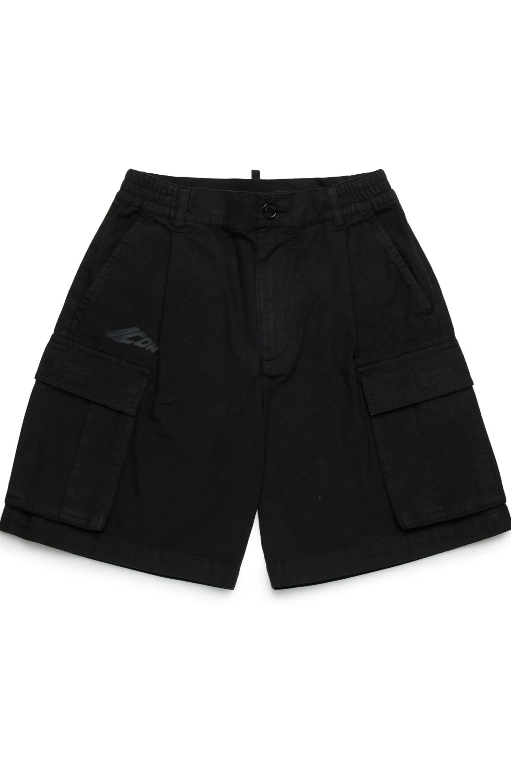 Shorts>DSQUARED2 Ripstop cotton cargo shorts black