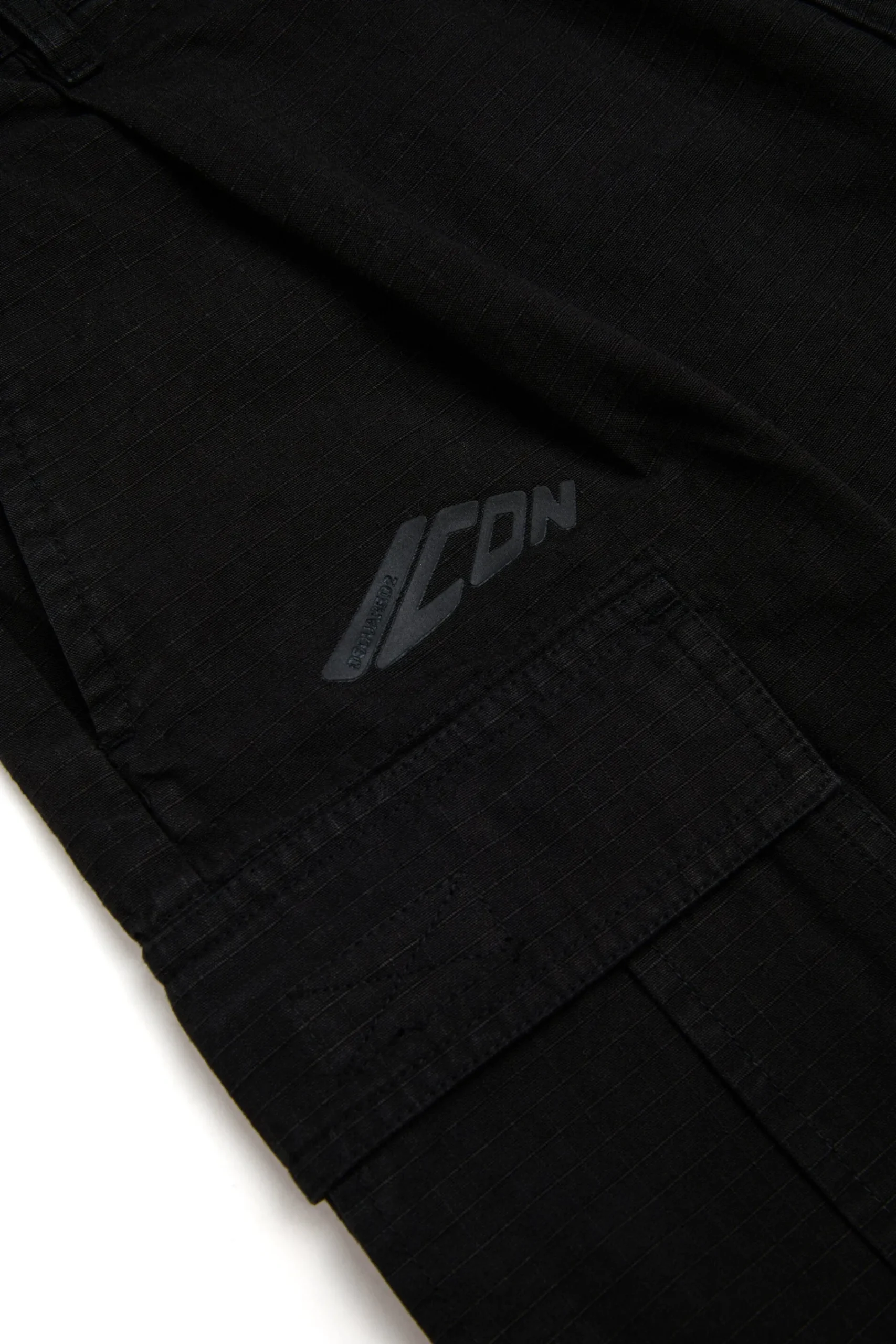Shorts>DSQUARED2 Ripstop cotton cargo shorts black