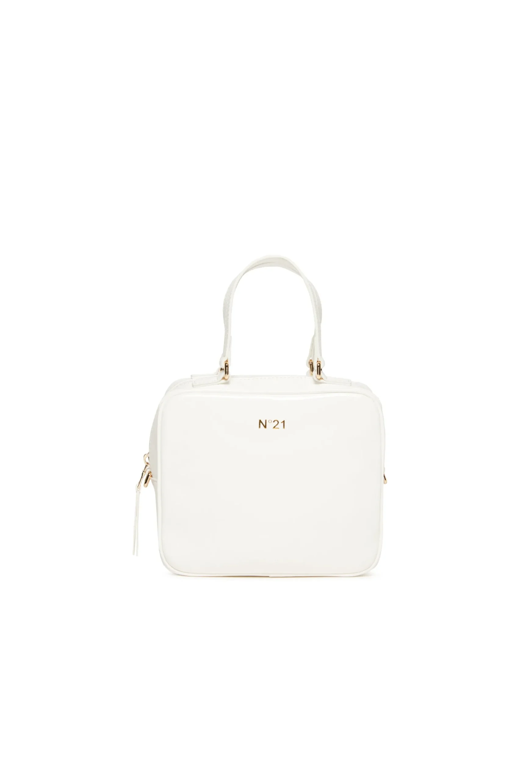 Bags And Backpacks>N°21 Satchel bag with golden details white