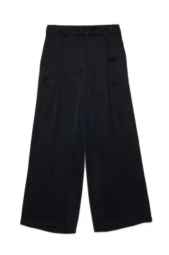 Pants | Party Looks>N°21 Satin palazzo pants with pleats black