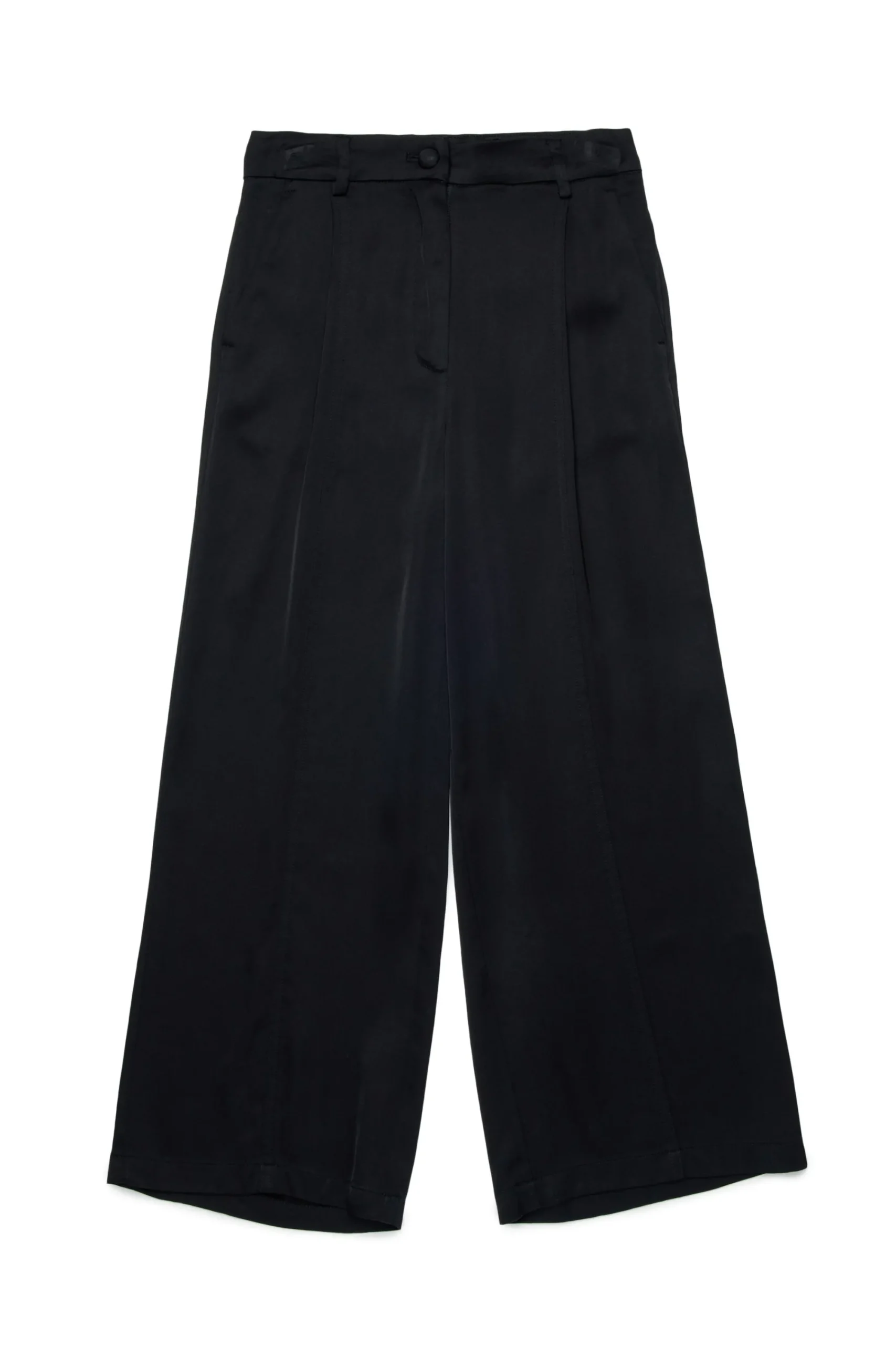 Pants | Party Looks>N°21 Satin palazzo pants with pleats black