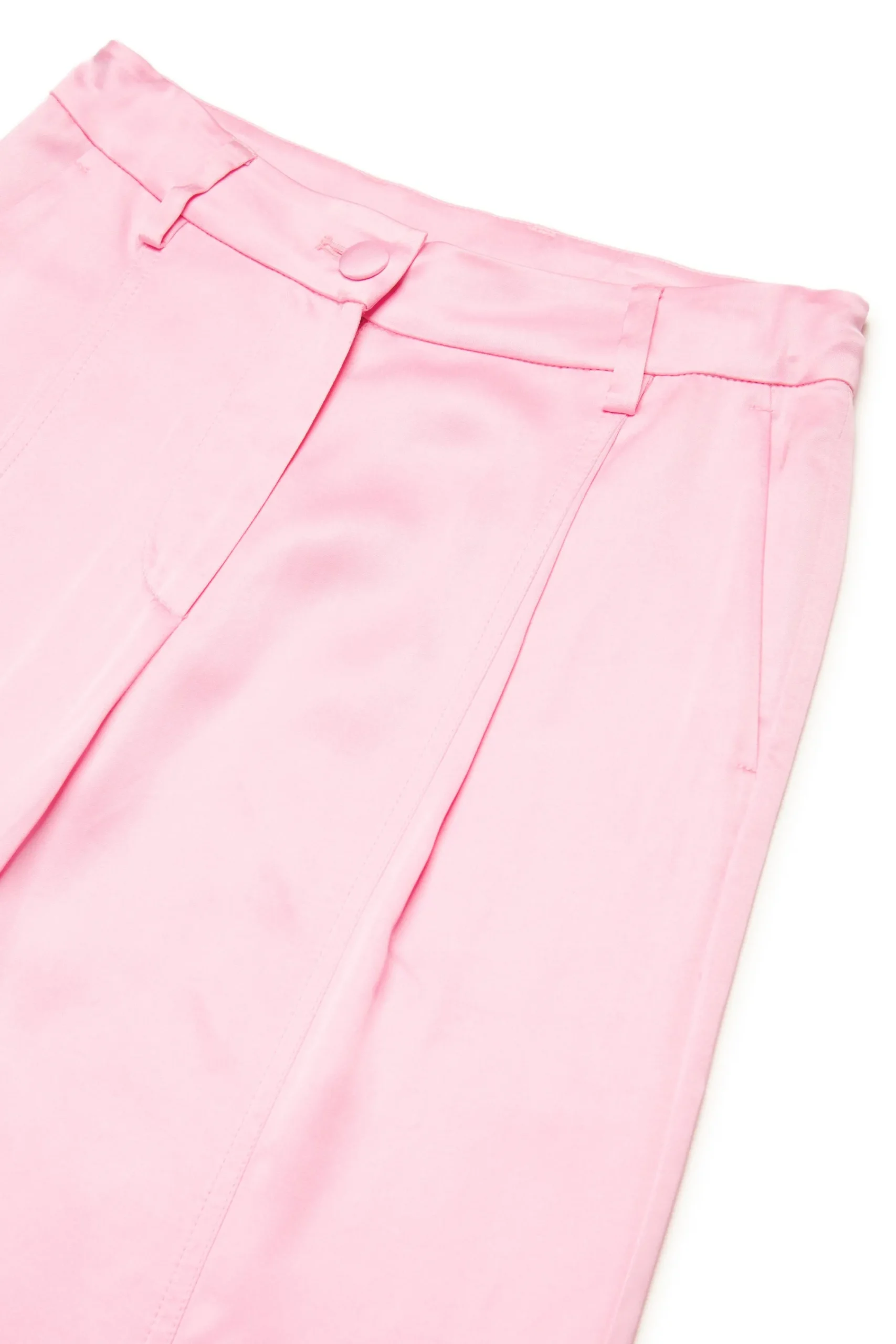 Pants | Party Looks>N°21 Satin palazzo pants with pleats pink