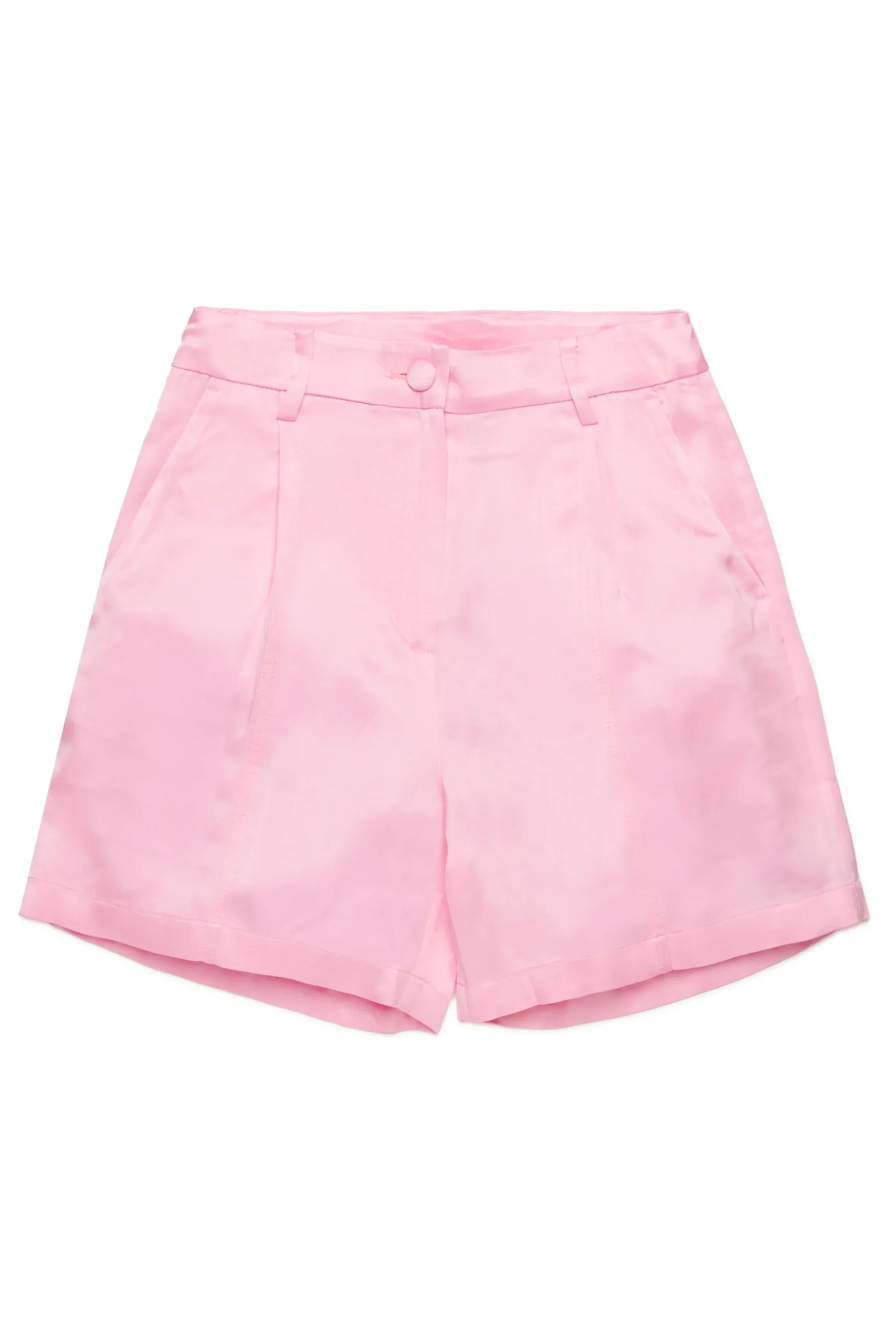 Shorts | Party Looks>N°21 Satin shorts with pleats pink