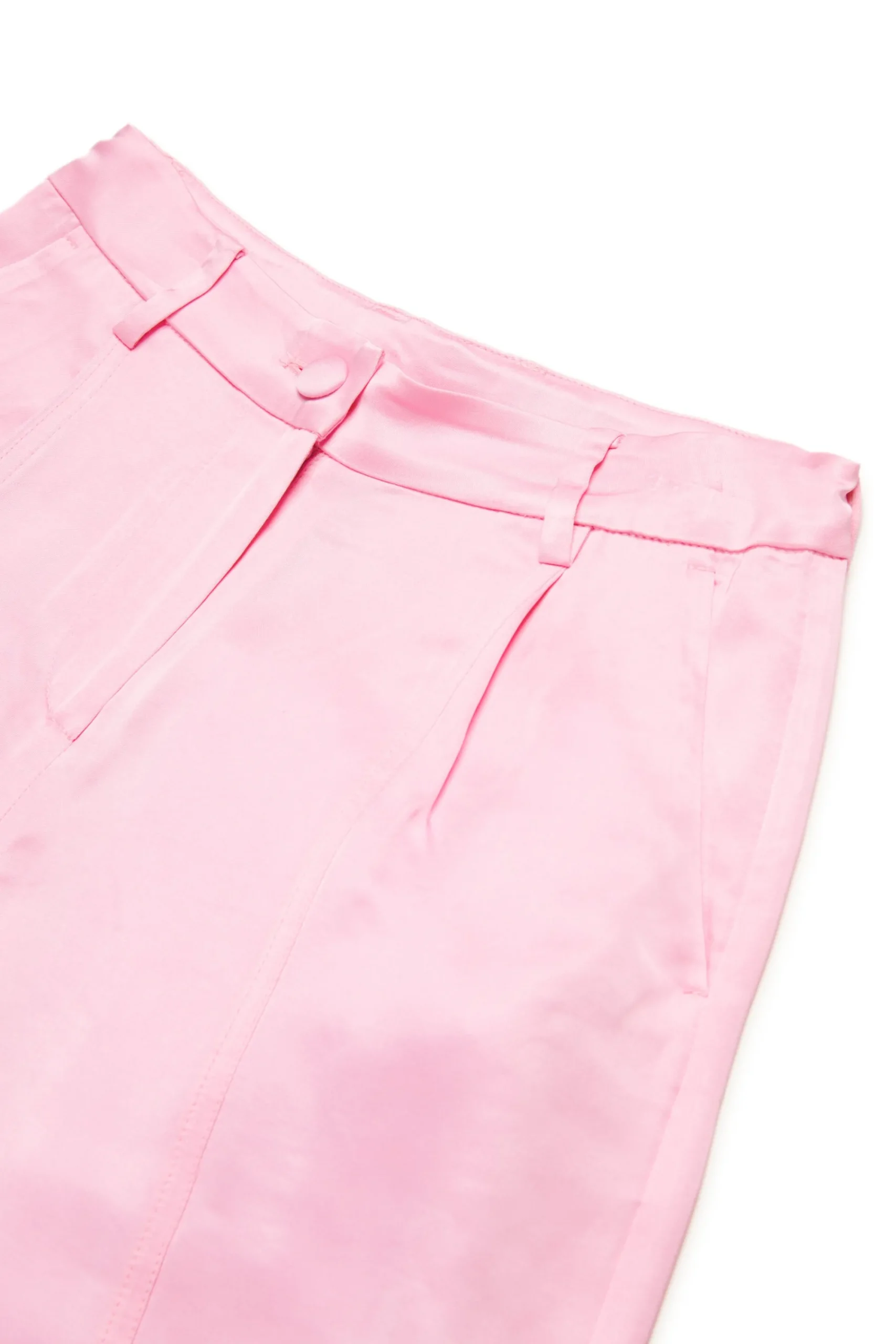 Shorts | Party Looks>N°21 Satin shorts with pleats pink