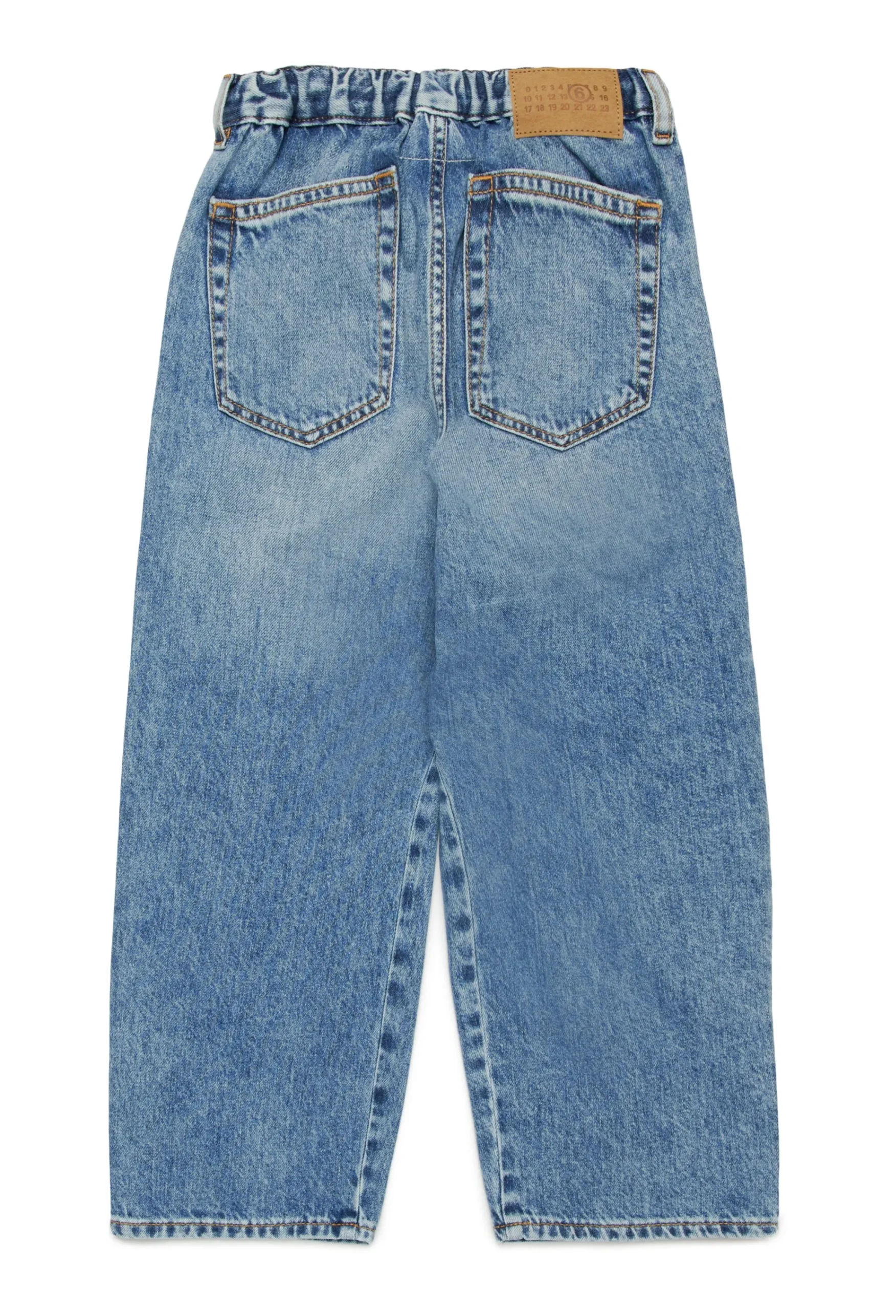 Jeans | Denim-Mania>MM6 MAISON MARGIELA Shaded blue jeans with color spots blue denim