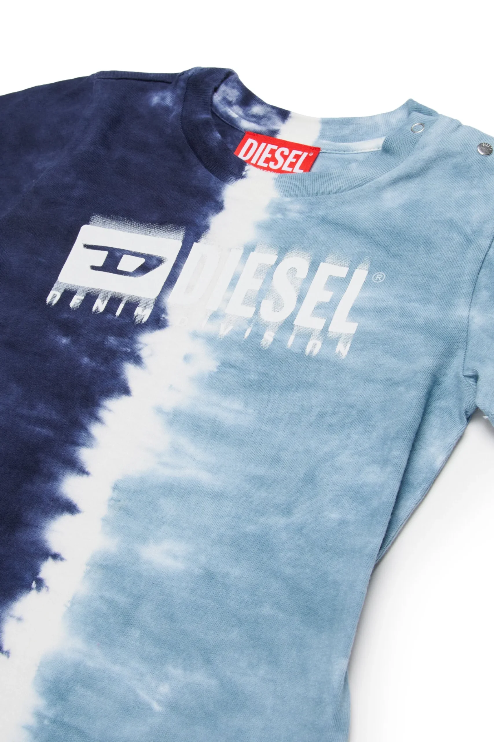 Tracksuits And Baby Set | Activewear>DIESEL Shaded degradé effect jumpsuit with logo dark blue