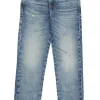 Denim-Mania | Denim-Mania>DIESEL Shaded straight jeans with abrasions - 2020 D-Viker blue denim