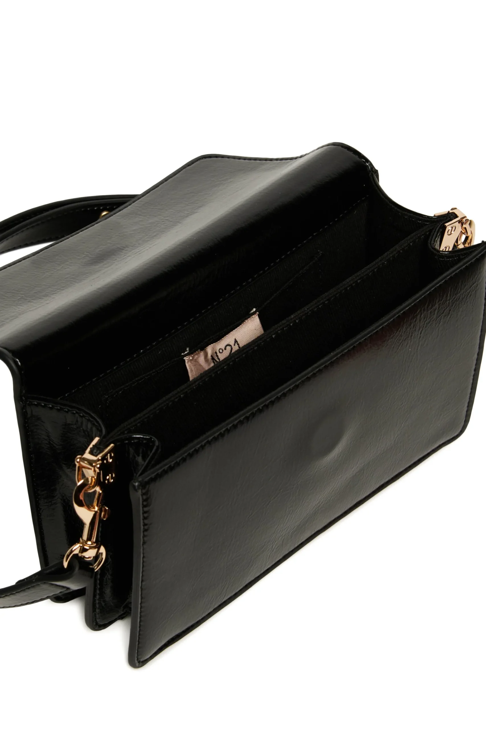 Bags And Backpacks | Party Looks>N°21 Shiny rectangular bag black