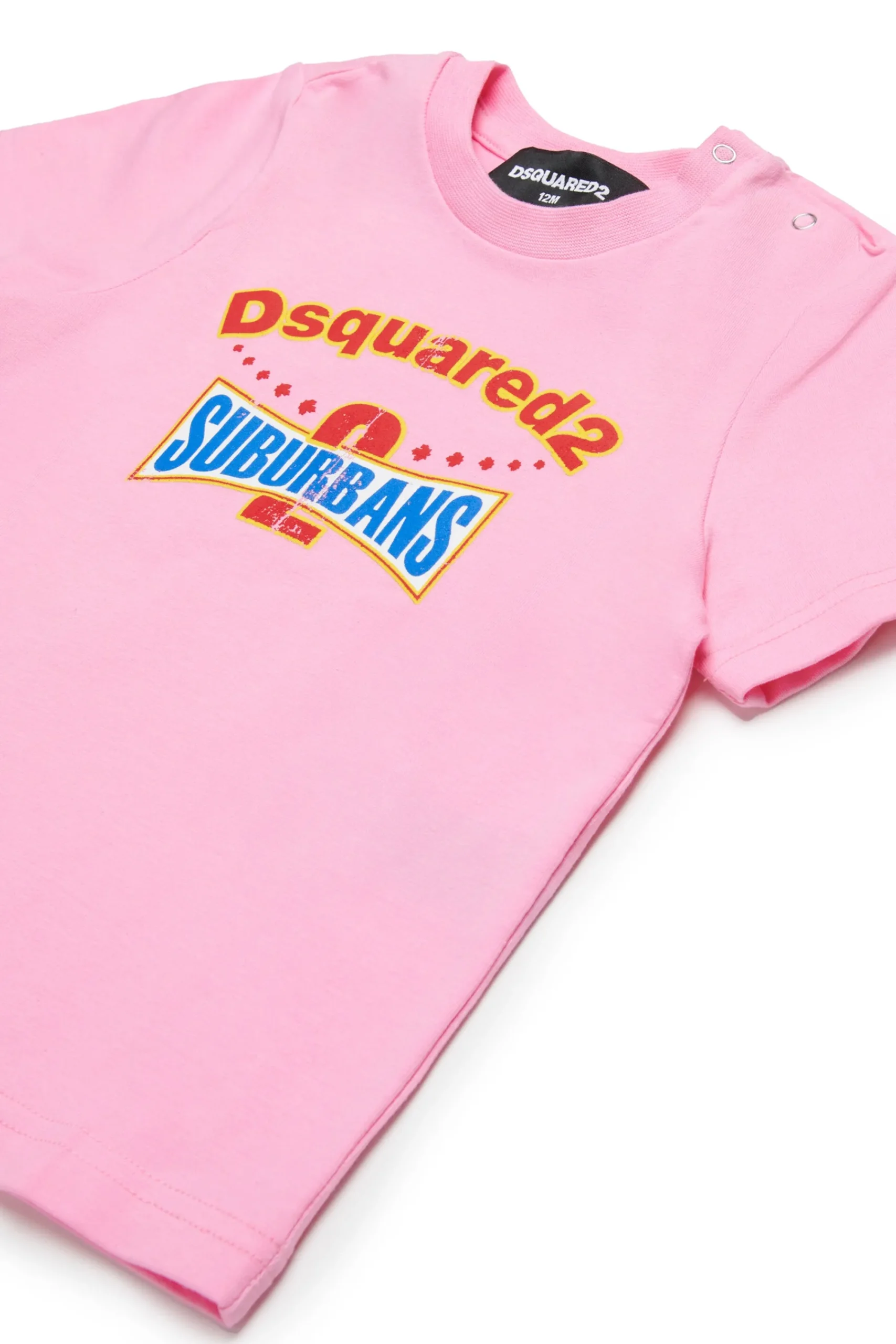 Tracksuits And Baby Set | Activewear>DSQUARED2 Short jumpsuit with D2 Suburbans graphics minnie pink