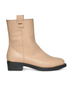 Boots And Combat Boots | Boots And Combat Boots>N°21 Short leather cowboy boots light pink
