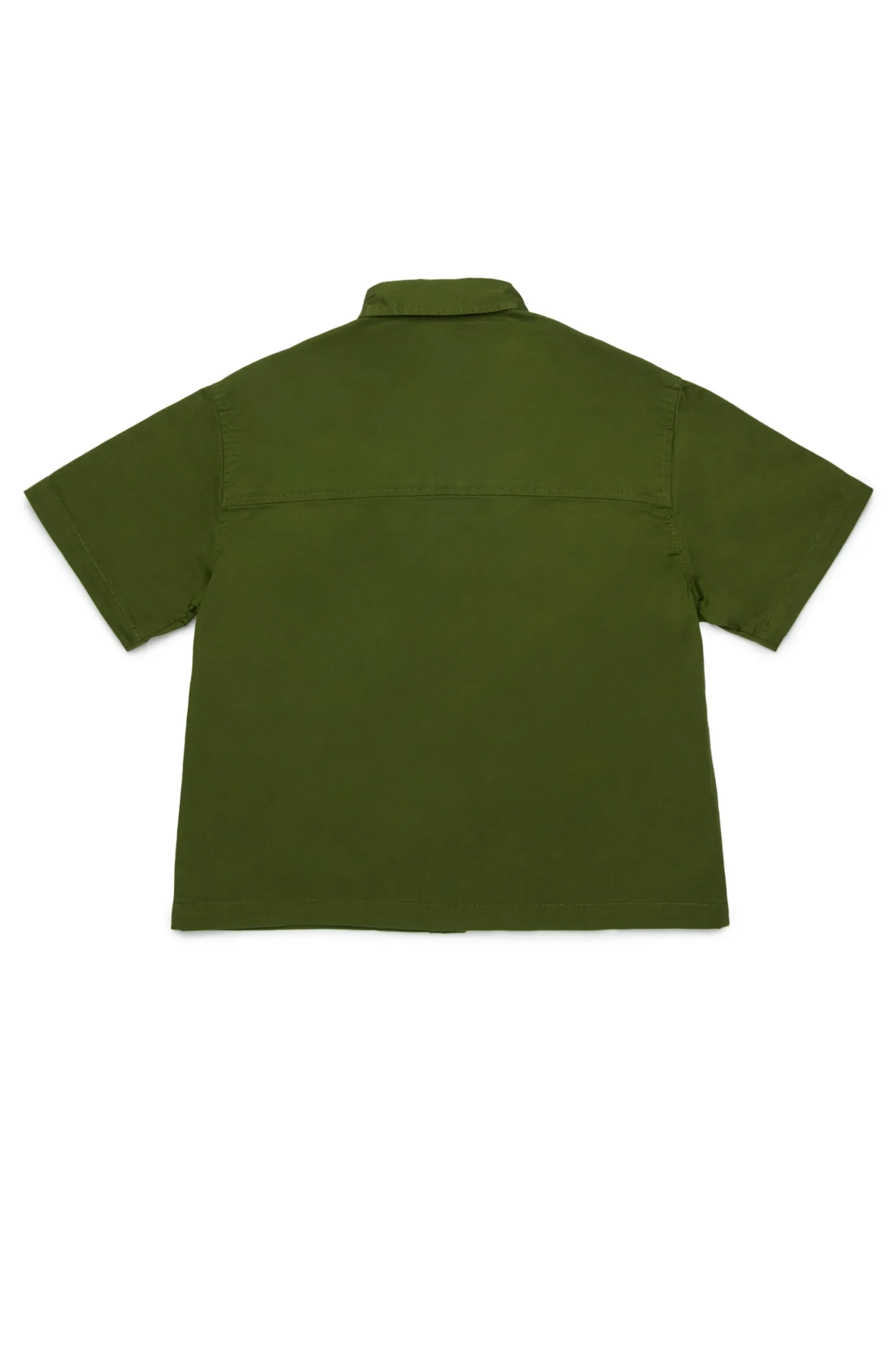 Shirts>DSQUARED2 Short-sleeved shirt with Passport graphics dark olive green
