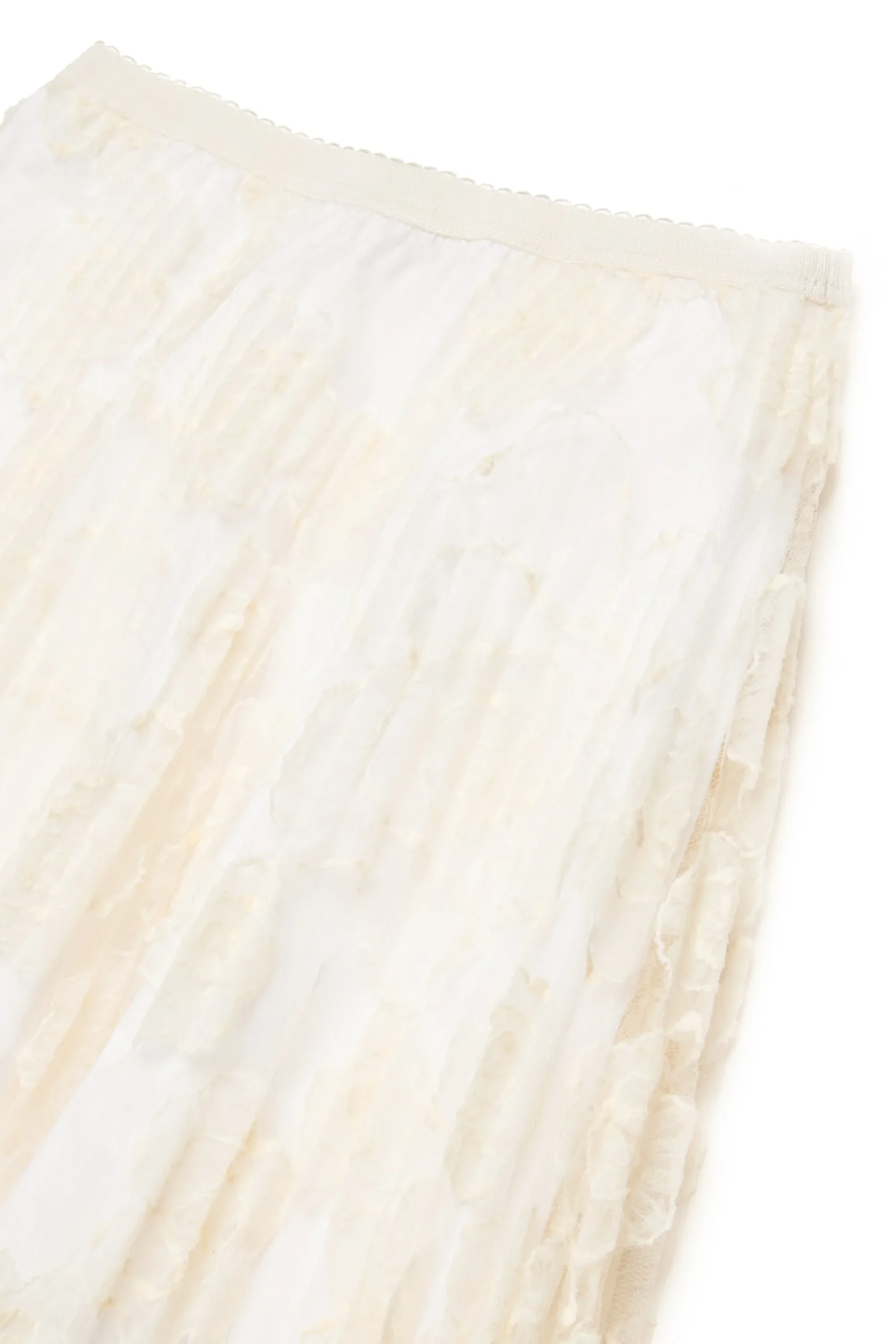 Skirts>N°21 Skirt with embroidered organza flowers creamy white