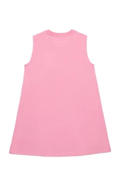 Swimwear | Swimwear>MM6 MAISON MARGIELA Sleeveless cover-up dress with Numeric logo light pink