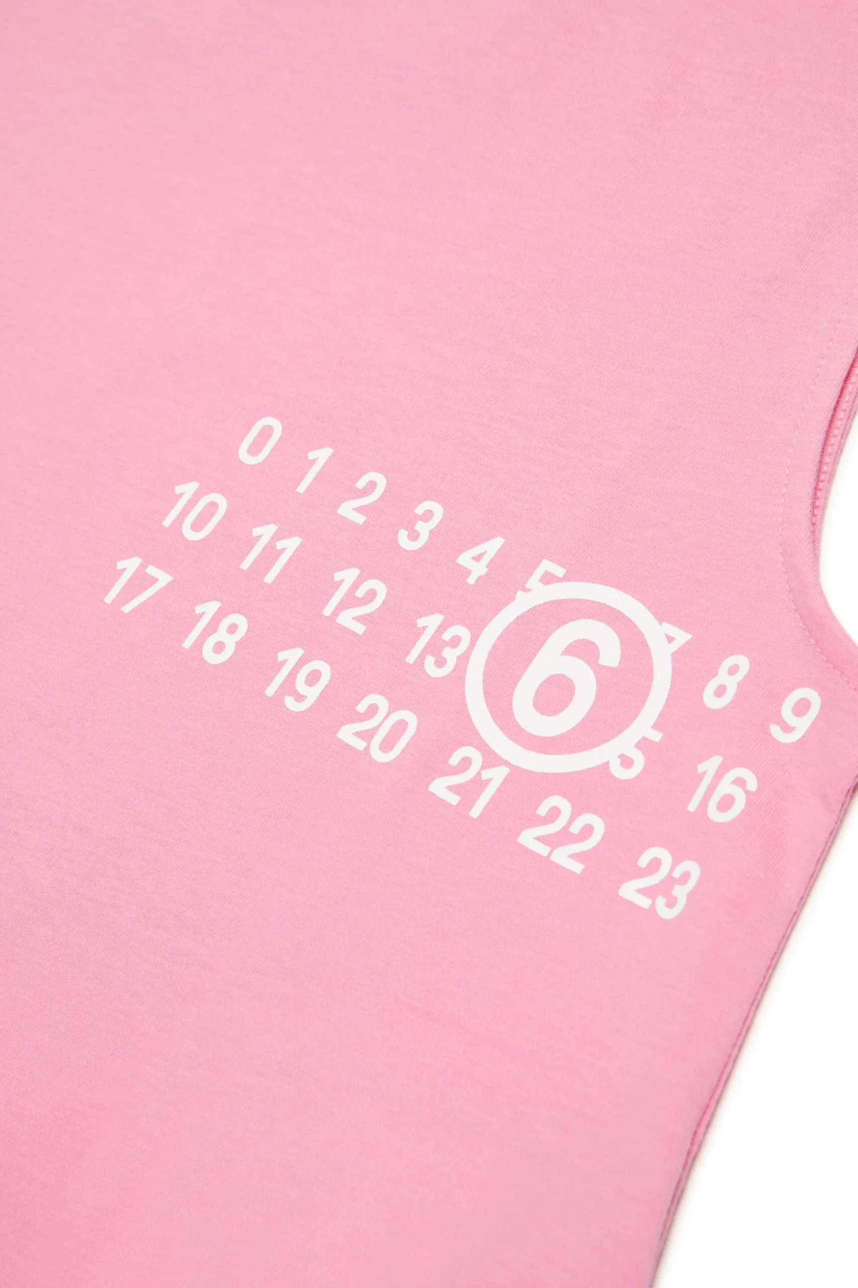 Swimwear | Swimwear>MM6 MAISON MARGIELA Sleeveless cover-up dress with Numeric logo light pink