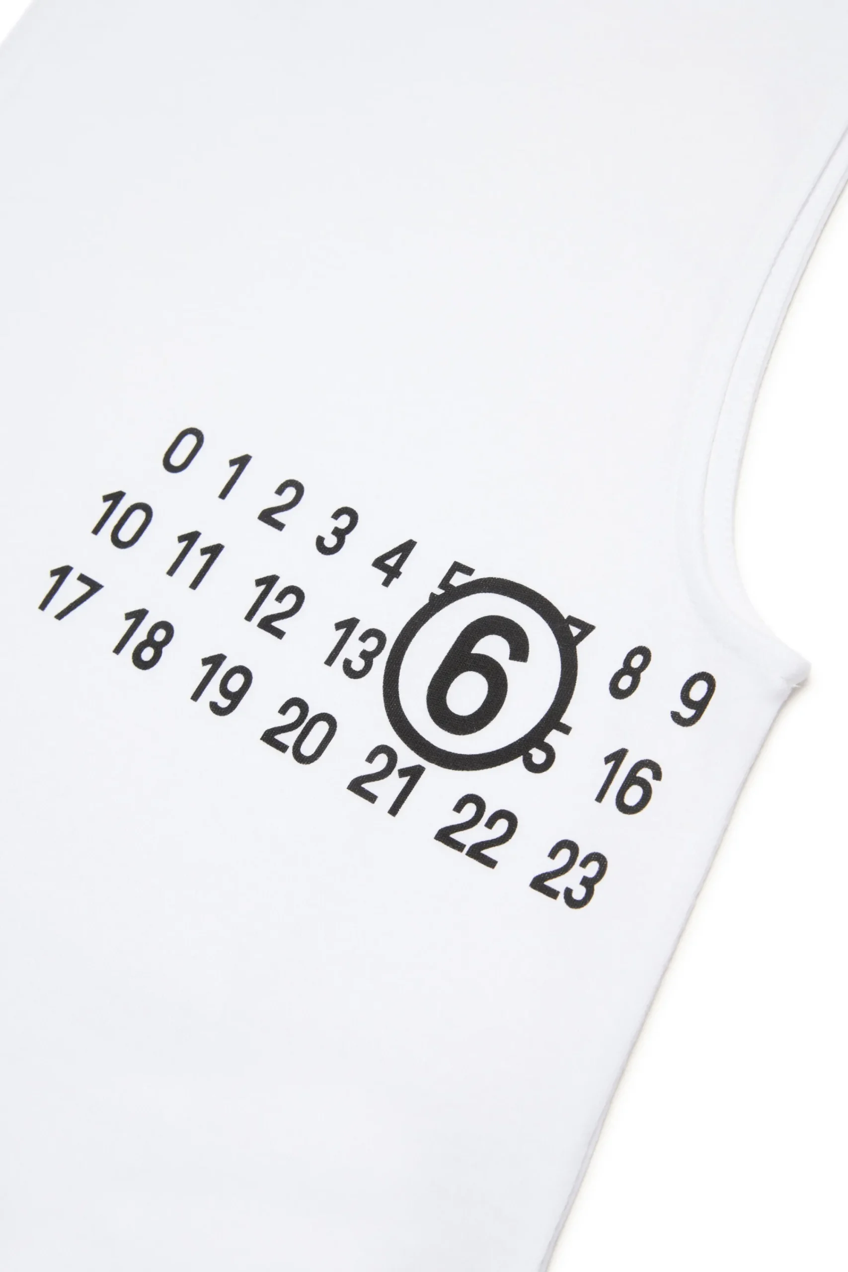 Swimwear | Swimwear>MM6 MAISON MARGIELA Sleeveless cover-up dress with Numeric logo white